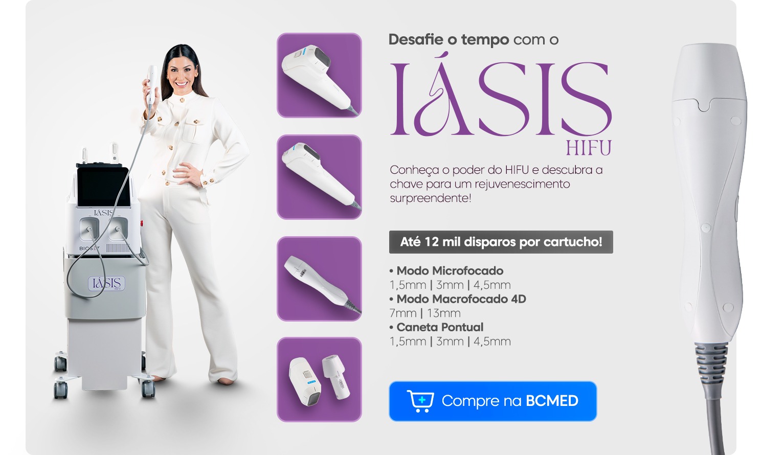 Combo Pro Iásis HIFU - Ultrassom Microfocado e Macrofocado